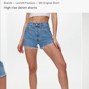 Aritzia - Levi’s shorts